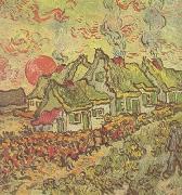 Vincent Van Gogh Cottages:Reminiscence of the North (nn04) painting